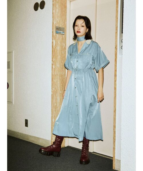 jouetie(ジュエティ)の「ボーリングローズワンピース(ワンピース・レディース・ピンク/ブルー/ベージュ/ブラック・MEDIUM)」の13枚目の写真