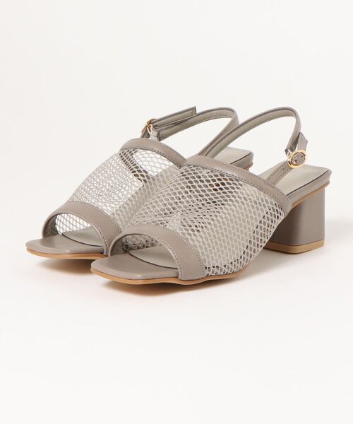NEUE THE MARKET(ノイエザマーケット)の「フィッシュネットサンダル/93506【日本製】(サンダル・レディース・ネイビー/ブラック/グレー・L/M/S)」の1枚目の写真