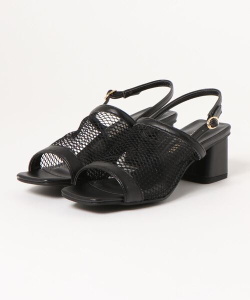 NEUE THE MARKET(ノイエザマーケット)の「フィッシュネットサンダル/93506【日本製】(サンダル・レディース・ネイビー/ブラック/グレー・L/M/S)」の2枚目の写真