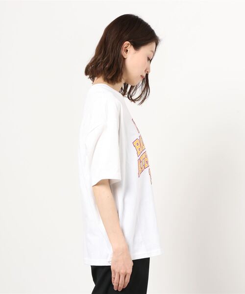NEW BALANCE（ニューバランス）の「【別注】ニューバランス New Balance AWT11550 限定コラボ（Tシャツ/カットソー・レディース・ホワイト/ブラック/ライトグレー・M/S/XL/L）」の4枚目の写真