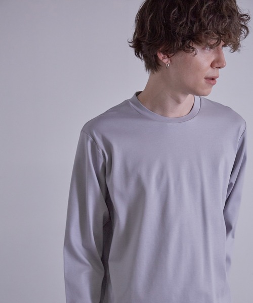 JUNRED（ジュンレッド）の「バックハイネック ロングスリーブ（Tシャツ/カットソー・メンズ・ホワイト/ネイビー/グレー/カーキ・LL/M/L）」の22枚目の写真