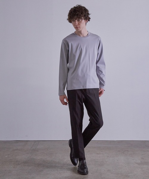 JUNRED（ジュンレッド）の「バックハイネック ロングスリーブ（Tシャツ/カットソー・メンズ・ホワイト/ネイビー/グレー/カーキ・LL/M/L）」の20枚目の写真