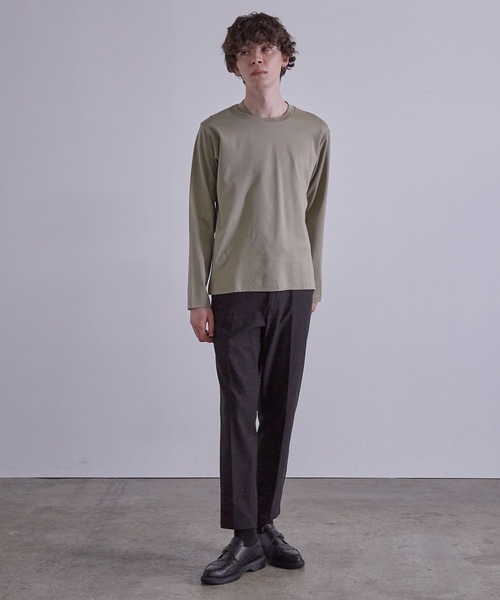 JUNRED（ジュンレッド）の「バックハイネック ロングスリーブ（Tシャツ/カットソー・メンズ・ホワイト/ネイビー/グレー/カーキ・LL/M/L）」の15枚目の写真