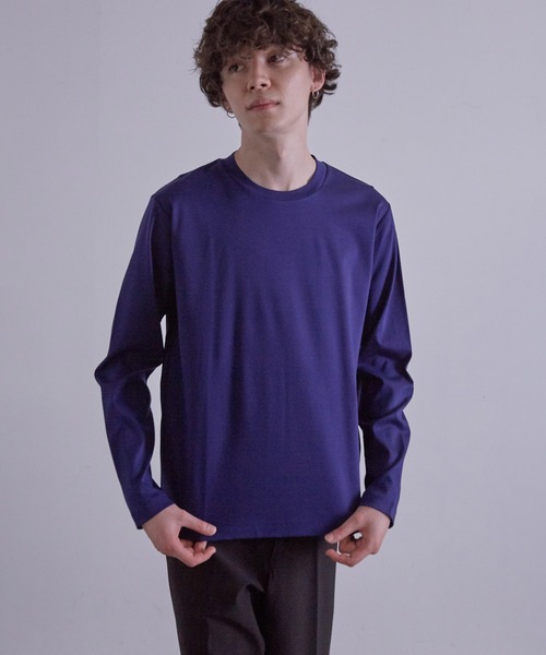 JUNRED（ジュンレッド）の「バックハイネック ロングスリーブ（Tシャツ/カットソー・メンズ・ホワイト/ネイビー/グレー/カーキ・LL/M/L）」の14枚目の写真