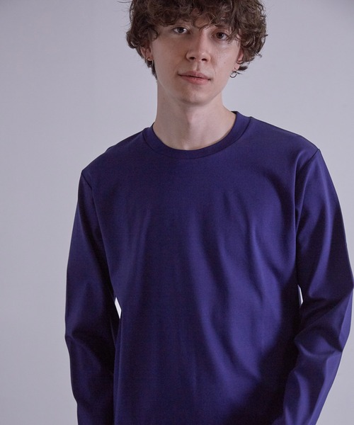 JUNRED（ジュンレッド）の「バックハイネック ロングスリーブ（Tシャツ/カットソー・メンズ・ホワイト/ネイビー/グレー/カーキ・LL/M/L）」の13枚目の写真