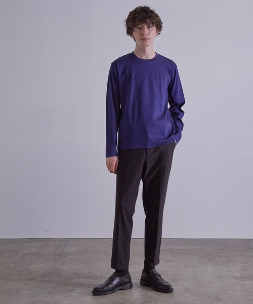 JUNRED（ジュンレッド）の「バックハイネック ロングスリーブ（Tシャツ/カットソー・メンズ・ホワイト/ネイビー/グレー/カーキ・LL/M/L）」の11枚目の写真