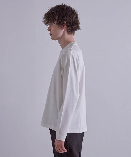 JUNRED（ジュンレッド）の「バックハイネック ロングスリーブ（Tシャツ/カットソー・メンズ・ホワイト/ネイビー/グレー/カーキ・LL/M/L）」の10枚目の写真