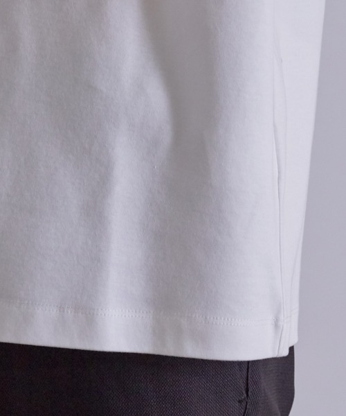 JUNRED（ジュンレッド）の「バックハイネック ロングスリーブ（Tシャツ/カットソー・メンズ・ホワイト/ネイビー/グレー/カーキ・LL/M/L）」の6枚目の写真