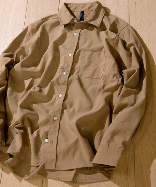 JOHN'S CLOSET(ジョンズクローゼット)の「【i】ポリエステルラミーレギュラーカラー長袖シャツ(シャツ/ブラウス・メンズ・ブラック/ベージュ/カーキ/ネイビー/ホワイト・LARGE/X-LARGE/MEDIUM)」の4枚目の写真