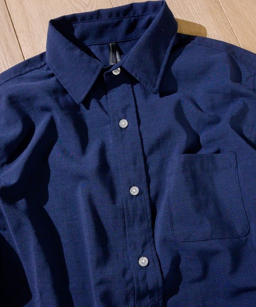 JOHN'S CLOSET(ジョンズクローゼット)の「【i】ポリエステルラミーレギュラーカラー長袖シャツ(シャツ/ブラウス・メンズ・ブラック/ベージュ/カーキ/ネイビー/ホワイト・LARGE/X-LARGE/MEDIUM)」の10枚目の写真