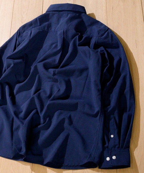 JOHN'S CLOSET(ジョンズクローゼット)の「【i】ポリエステルラミーレギュラーカラー長袖シャツ(シャツ/ブラウス・メンズ・ブラック/ベージュ/カーキ/ネイビー/ホワイト・LARGE/X-LARGE/MEDIUM)」の13枚目の写真