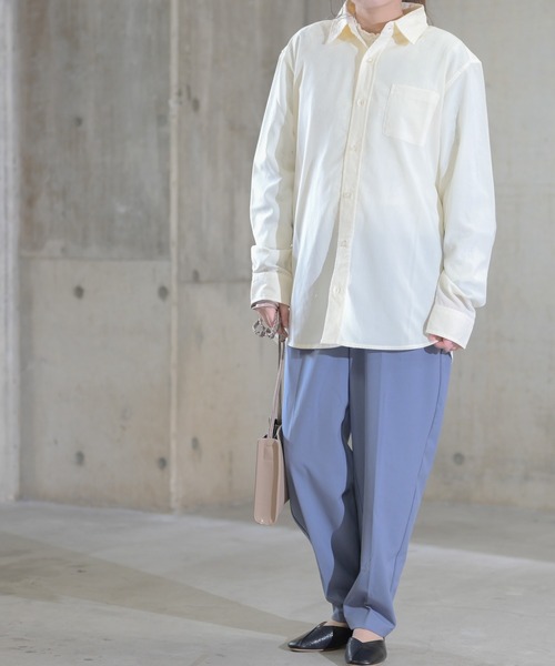 JOHN'S CLOSET(ジョンズクローゼット)の「【i】ポリエステルラミーレギュラーカラー長袖シャツ(シャツ/ブラウス・メンズ・ブラック/ベージュ/カーキ/ネイビー/ホワイト・LARGE/X-LARGE/MEDIUM)」の15枚目の写真