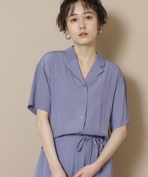 N.（N. Natural Beauty Basic） | ◆パウダーサテンリラックスシャツ(シャツ/ブラウス)