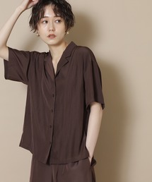 N.（N. Natural Beauty Basic） | ◆パウダーサテンリラックスシャツ(シャツ/ブラウス)