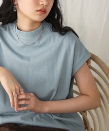 Bab | USコットンモックネックフレンチＴシャツ(Tシャツ/カットソー)