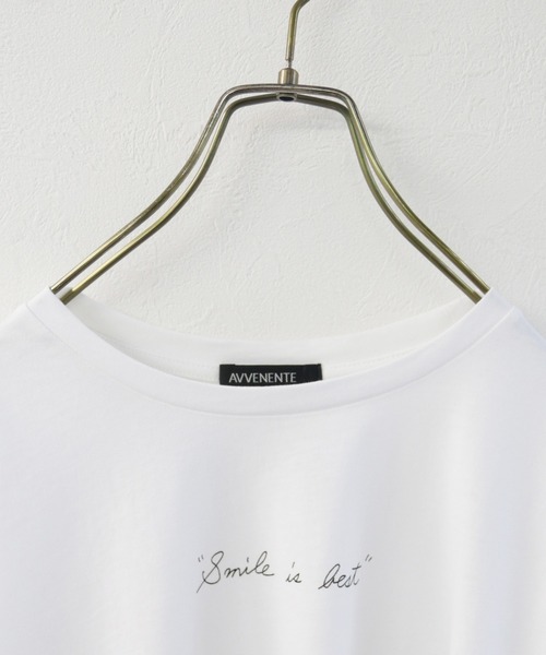 Avvenente（アベネンテ）の「【Avvenente】ハンドライティングTシャツ（Tシャツ/カットソー・レディース・ブラック/オフホワイト・M）」の14枚目の写真
