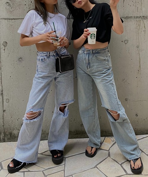 Avvenente（アベネンテ）の「【Avvenente】ハンドライティングTシャツ（Tシャツ/カットソー・レディース・ブラック/オフホワイト・M）」の17枚目の写真