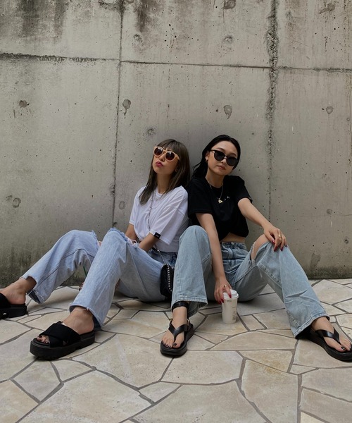 Avvenente（アベネンテ）の「【Avvenente】ハンドライティングTシャツ（Tシャツ/カットソー・レディース・ブラック/オフホワイト・M）」の19枚目の写真