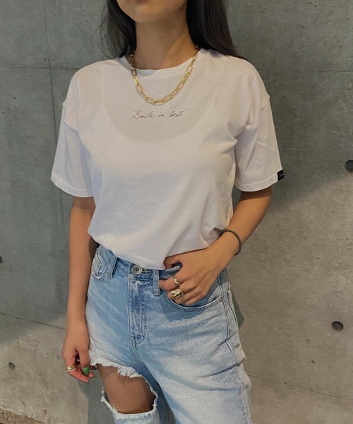 Avvenente（アベネンテ）の「【Avvenente】ハンドライティングTシャツ（Tシャツ/カットソー・レディース・ブラック/オフホワイト・M）」の22枚目の写真