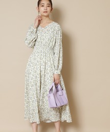 N.（N. Natural Beauty Basic） | ぼかしフラワーワンピース(ワンピース)