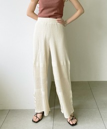 UNRELISH | クロシェ編みニットワイドパンツ(その他パンツ)