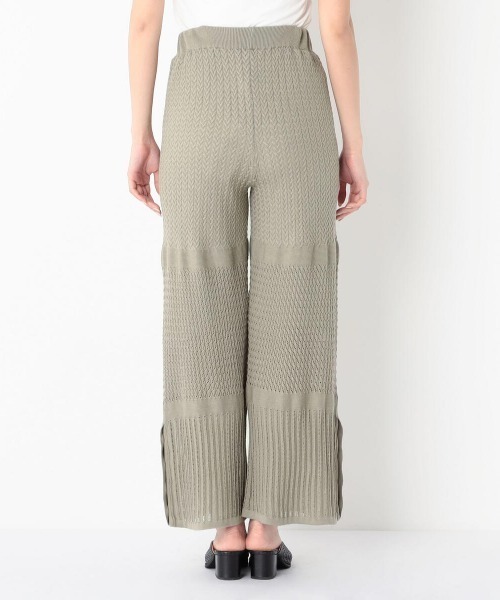 UNRELISH（アンレリッシュ）の「クロシェ編みニットワイドパンツ（その他パンツ・レディース・ダークグリーン/ラベンダー/アイボリー/ブラック・MEDIUM）」の8枚目の写真