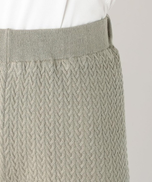 UNRELISH（アンレリッシュ）の「クロシェ編みニットワイドパンツ（その他パンツ・レディース・ダークグリーン/ラベンダー/アイボリー/ブラック・MEDIUM）」の9枚目の写真