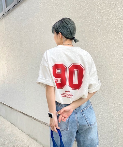 WHO'S WHO gallery（フーズフーギャラリー）の「【KOOKY'N/クーキー】フロッキーミニカレッジTEE（Tシャツ/カットソー・メンズ・ホワイト/アッシュグレー/ブラック/ブルー/グリーン・FREE）」の13枚目の写真