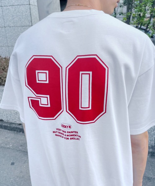 WHO'S WHO gallery（フーズフーギャラリー）の「【KOOKY'N/クーキー】フロッキーミニカレッジTEE（Tシャツ/カットソー・メンズ・ホワイト/アッシュグレー/ブラック/ブルー/グリーン・FREE）」の21枚目の写真