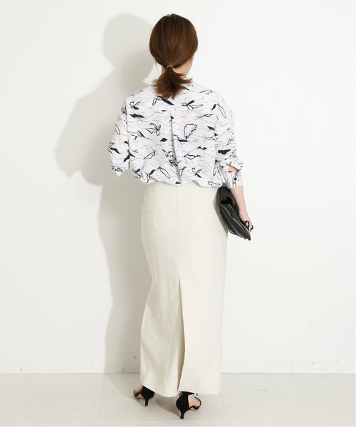 VERMEIL par iena（ヴェルメイユパーイエナ）の「NALYAストレッチタイトスカート◆（スカート・レディース・ブラック/アイボリー・40/38/36）」の17枚目の写真