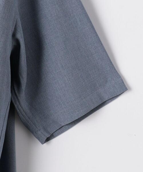 green label relaxing（グリーンレーベルリラクシング）の「＜ 機能 / ストレッチ・防シワ ＞ CM リネンライク ドビー ルーズ 半袖 シャツ（シャツ/ブラウス・メンズ・ダークブラウン/コバルトブルー/ベージュ・LARGE/MEDIUM/SMALL）」の14枚目の写真