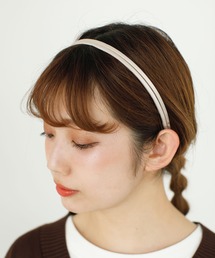 サテンダブルカチューシャ