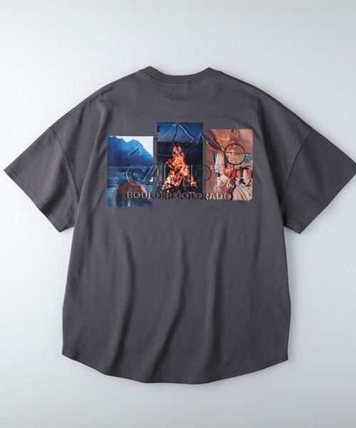 CAMP7（キャンプセブン）の「【CAMP7】フォトエンボスTシャツ（Tシャツ/カットソー・レディース・ライトベージュ/ダークグレー/ホワイト・M/L）」の16枚目の写真