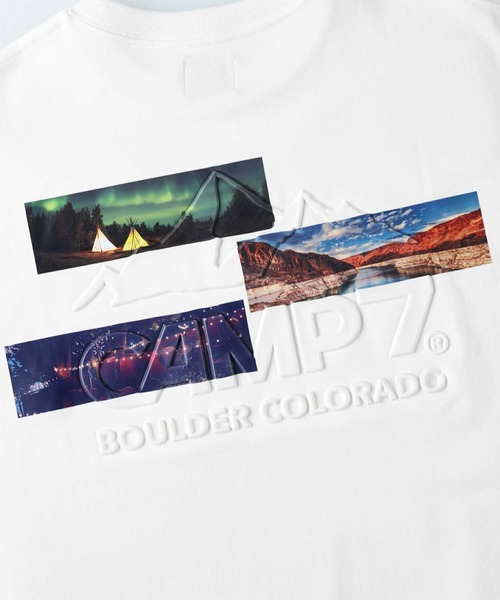 CAMP7（キャンプセブン）の「【CAMP7】フォトエンボスTシャツ（Tシャツ/カットソー・レディース・ライトベージュ/ダークグレー/ホワイト・M/L）」の10枚目の写真