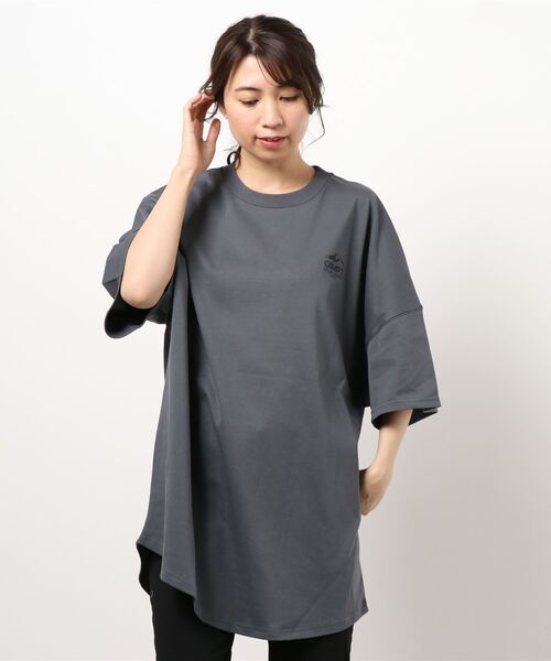 CAMP7（キャンプセブン）の「【CAMP7】フォトエンボスTシャツ（Tシャツ/カットソー・レディース・ライトベージュ/ダークグレー/ホワイト・M/L）」の5枚目の写真