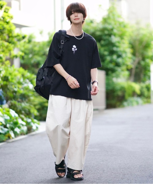 ADRER（アドラー）の「【ADRER】loose silhouette easy balloon pants/ルーズシルエットイージーバルーンパンツ（その他パンツ・メンズ・ホワイト/ブラック×カーキ・SMALL/MEDIUM/LARGE/X-SMALL）」の18枚目の写真