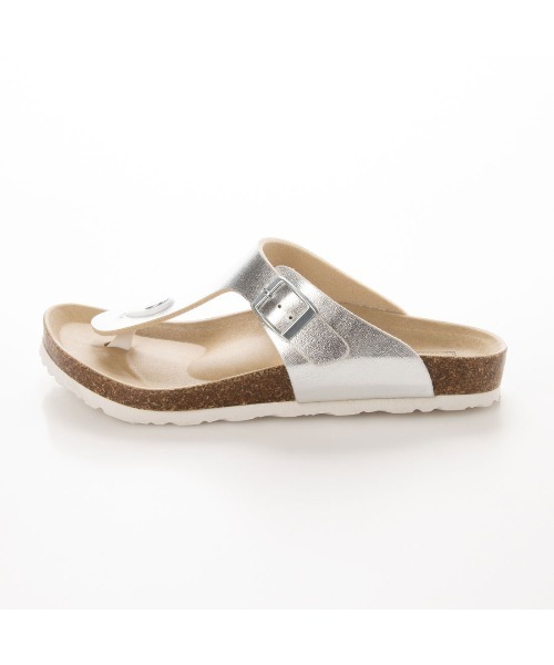 enchanted(エンチャンテッド)の「トングスバックルフラットサンダル(サンダル・レディース・ブラック/シルバー/ブロンズ/パイソン/ホワイト・LL/S/M/L)」の8枚目の写真