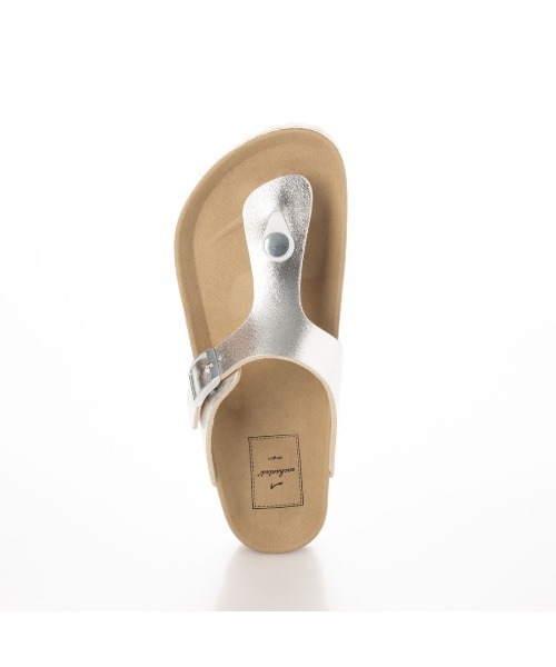 enchanted(エンチャンテッド)の「トングスバックルフラットサンダル(サンダル・レディース・ブラック/シルバー/ブロンズ/パイソン/ホワイト・LL/S/M/L)」の9枚目の写真