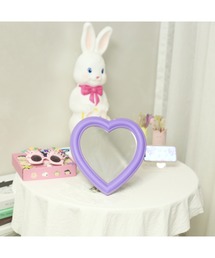 ハートの卓上ミラー