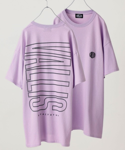 VALLIS by FACTOTUM(ヴァリスバイファクトタム)の「STUDIOUS別注 ビッグロゴバックプリントTee(Tシャツ/カットソー・メンズ・ホワイト/ブルー/ライトグリーン/ラベンダー/ライトベージュ・MEDIUM/LARGE)」の5枚目の写真