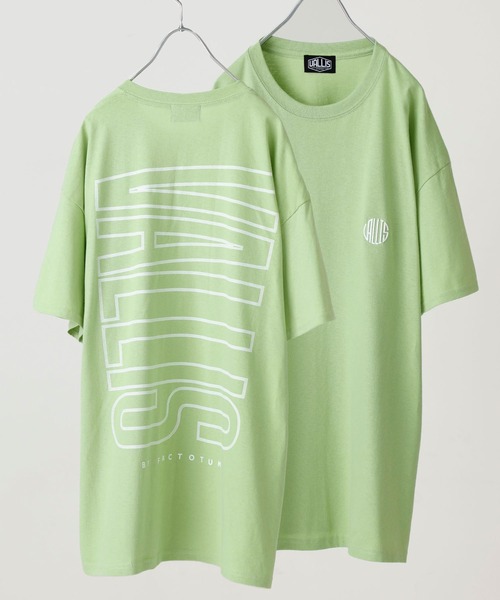 VALLIS by FACTOTUM(ヴァリスバイファクトタム)の「STUDIOUS別注 ビッグロゴバックプリントTee(Tシャツ/カットソー・メンズ・ホワイト/ブルー/ライトグリーン/ラベンダー/ライトベージュ・MEDIUM/LARGE)」の3枚目の写真