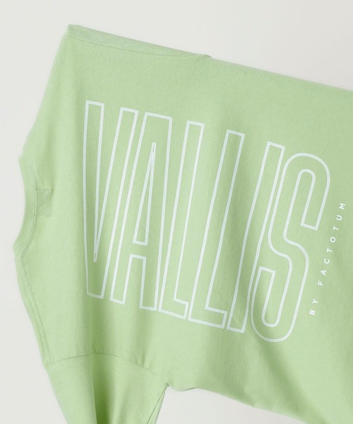 VALLIS by FACTOTUM(ヴァリスバイファクトタム)の「STUDIOUS別注 ビッグロゴバックプリントTee(Tシャツ/カットソー・メンズ・ホワイト/ブルー/ライトグリーン/ラベンダー/ライトベージュ・MEDIUM/LARGE)」の10枚目の写真