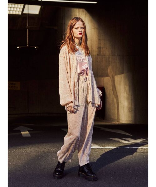 jouetie（ジュエティ）の「【セットアップ対応】ジャカードシアーパンツ（その他パンツ・レディース・ブラック・MEDIUM）」の3枚目の写真