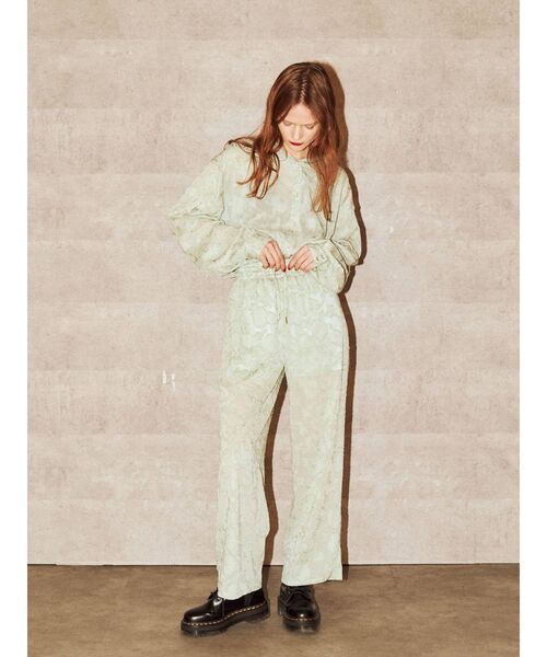 jouetie（ジュエティ）の「【セットアップ対応】ジャカードシアーパンツ（その他パンツ・レディース・ブラック・MEDIUM）」の8枚目の写真