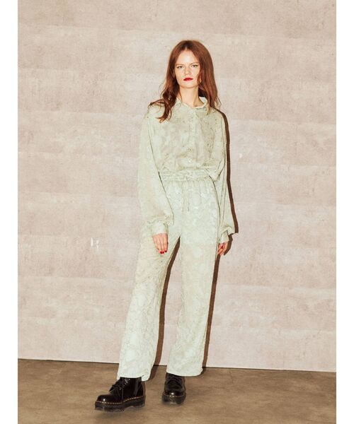 jouetie（ジュエティ）の「【セットアップ対応】ジャカードシアーパンツ（その他パンツ・レディース・ブラック・MEDIUM）」の9枚目の写真