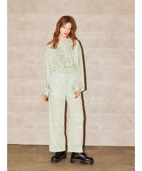 jouetie（ジュエティ）の「【セットアップ対応】ジャカードシアーパンツ（その他パンツ・レディース・ブラック・MEDIUM）」の10枚目の写真