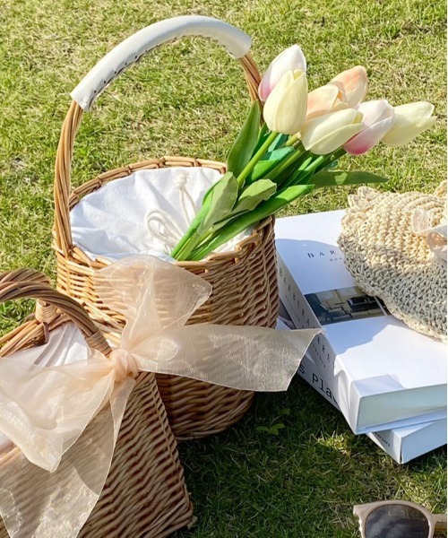 apres jour（アプレジュール）の「【apres jour×ARIAZ】バスケットかごバッグ（かごバッグ・レディース・ナチュラル・FREE）」の2枚目の写真