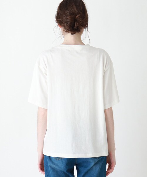 Cutie Blonde（キューティーブロンド）の「◆【S-L】前プリントロゴTシャツ（Tシャツ/カットソー・レディース・ダークオレンジ/チャコールグレー/オフホワイト・01/03/02）」の6枚目の写真