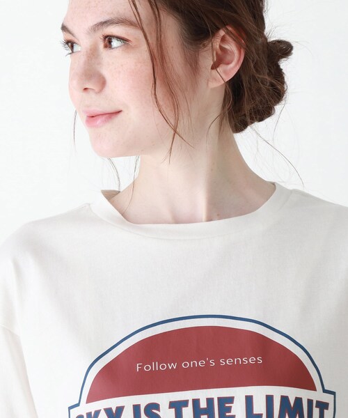 Cutie Blonde（キューティーブロンド）の「◆【S-L】前プリントロゴTシャツ（Tシャツ/カットソー・レディース・ダークオレンジ/チャコールグレー/オフホワイト・01/03/02）」の7枚目の写真