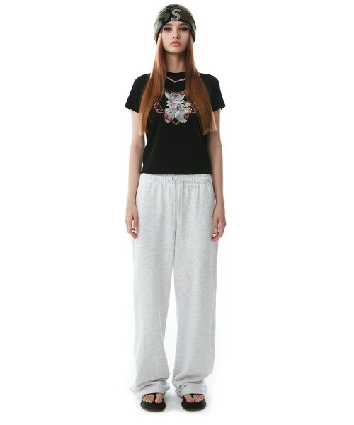 SCULPTOR（スカルプター）の「BUNNY CROP TEE/バニークロップＴシャツ（Tシャツ/カットソー・レディース・ホワイト/ブラック・MEDIUM）」の17枚目の写真